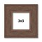 3x3 Wide Barnwood Picture Frame with UV-Resistant Acrylic & Acid Free Backing, Available in 6 Paint Finishes - Grey, Brown, White, and Black